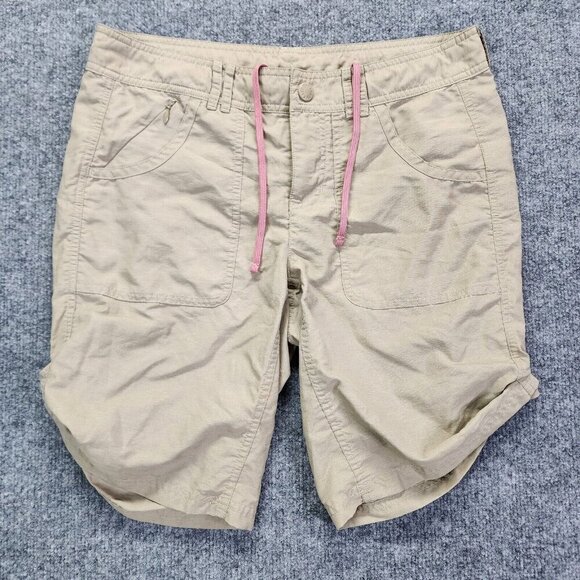The North Face Tan Horizon Sunnyside Packable Nylon Hiking Short Womens 6 - Picture 1 of 12